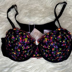 Savage X Fenty Floral Balconette Bra 38D